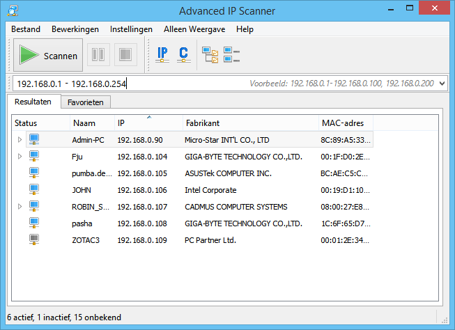Gebruik van Advanced IP Scanner op Mac: een beginnershandleiding