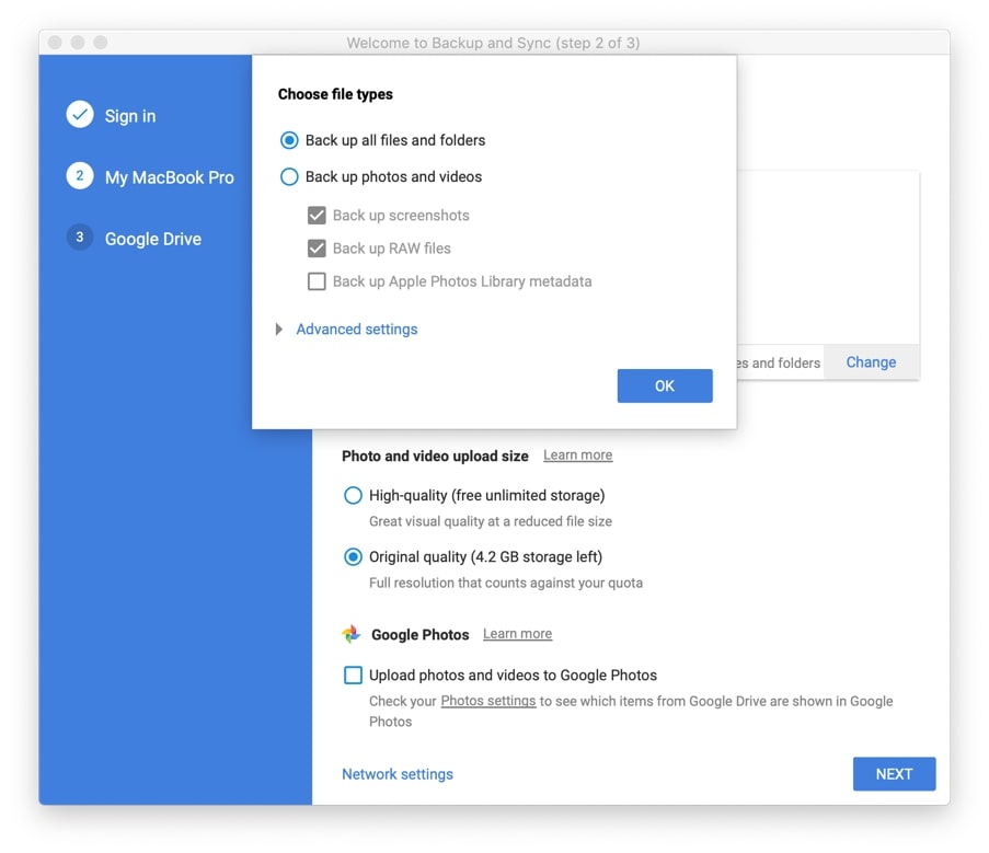 Hoe Mac back-uppen naar Google Drive?